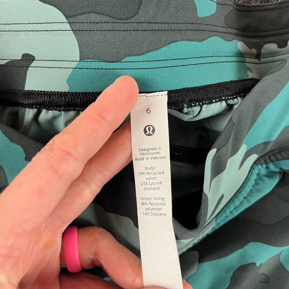 Lululemon Adapted State High-Rise Jogger Crop Heritage 365 Camo Tidewater Teal 6 - Picture 3 of 10